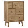vidaXL Ladekast 56x30x80 cm massief teakhout