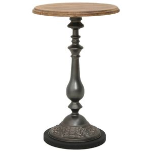 vidaXL Bijzettafel 40x64 cm massief vurenhout bruin