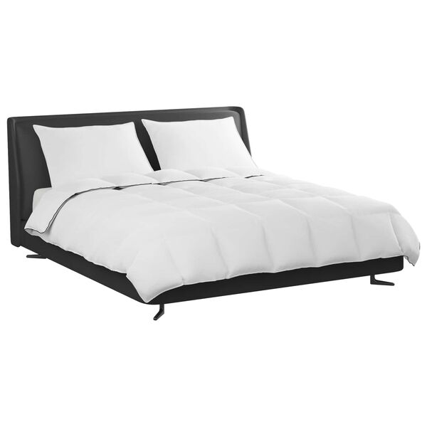 vidaXL Winter Dekbed met kussen 3 pcs Wit Donsveertjes