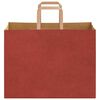 vidaXL Papieren zakken 250 st met hengsels 32x17x25 cm rood
