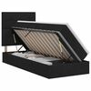 vidaXL Opslag bed met matras met hoofdeinde Zwart 90 x 190 cm Stof