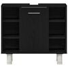 vidaXL Badkamer Kast Zwart Eiken 60 x 32 x 54 cm Bewerkt hout