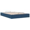 vidaXL Bedframe zonder matras 140x200 cm stof blauw