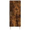 vidaXL Hoge kast 34,5x34x180 cm bewerkt hout gerookt eikenkleurig