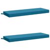 vidaXL 2-delige Bankkussens SOEST 2 st 100% Polyester Lichtblauw