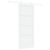 vidaXL Schuifdeur Wit 83 x 202 cm Massief grenenhout