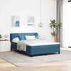 vidaXL Boxspringbed met matras Donkerblauw 160 x 200 cm Fluweel