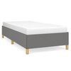vidaXL Bedframe zonder matras 100x200 cm stof donkergrijs