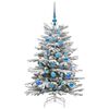 vidaXL Kunstmatige Inklapbare Kerstboom Wit 120 cm PE en PVC
