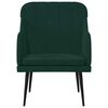 vidaXL Fauteuil 63x76x80 cm fluweel donkergroen