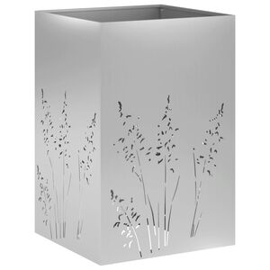 vidaXL Plantenbak zilver 50 x 50 x 75 cm Gegalvaniseerd staal