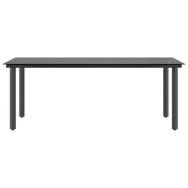 vidaXL 7-delige Tuinset met kussens poly rattan glas bruin