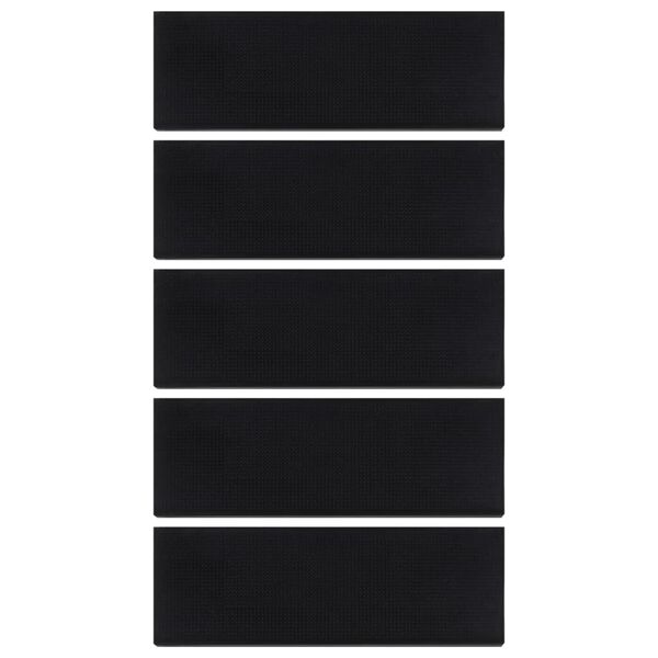 vidaXL Trapmatten 5 st 25x75 cm rubber