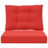 vidaXL Buiten bankkussen 2 pcs Rood Polyester