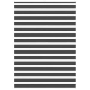 vidaXL Zebra rolgordijn 155x230 cm stofbreedte 150,9 cm zwart