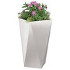 vidaXL Plantenbak 2 pcs Zilver 40 x 40 x 75 cm Roestvrij staal