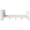 vidaXL Bedframe met hoofdeinde zonder matras 140x190 cm wit