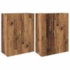 vidaXL Wandkast 2 pcs Oudhout 69,5 x 34 x 90 cm Bewerkt hout