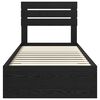 vidaXL Bedframe met lade met hoofdeinde met opslag Bewerkt hout