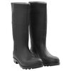 vidaXL Regenlaarzen maat 46 PVC zwart