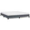 vidaXL Bedframe zonder matras donkergrijs 193x203 cm kingsize fluweel