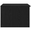vidaXL Salontafel with Drawer Zwart eiken 50 x 50 x 36 cm Bewerkt hout