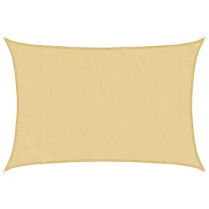 vidaXL Zonnezeil 2,5x2 m 100% polyester oxford zandkleurig