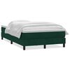 vidaXL Boxspring met matras fluweel donkergroen 120x210 cm