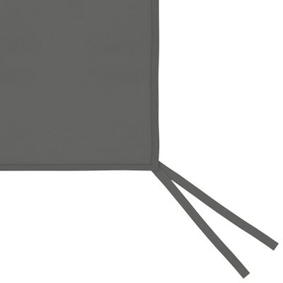 vidaXL Prieelzijwand met ramen 4x2 m antracietkleurig