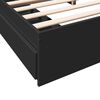 vidaXL Bedframe met lades bewerkt hout zwart 200x200 cm