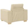 vidaXL Fauteuil Cr&egrave;me 100x78x80 cm Stof