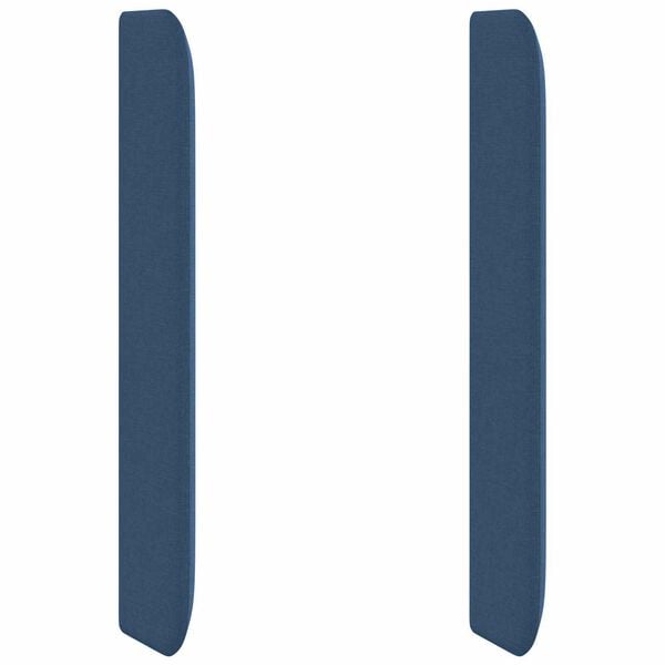 vidaXL Hoofdbord oor Blauw 80 x 16 x 4 cm Stof