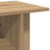 vidaXL Tv-meubel met wieltjes 80x40x45cm bewerkt hout artisanaal eiken
