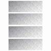 vidaXL Trap Tread 4 st 90 x 30 cm Zilver Aluminium Rechthoekig