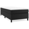 vidaXL Boxspring bed kunstleer zwart 90x190 cm