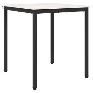 vidaXL Eettafel Wit 70 x 70 x 75 cm Massief grenenhout
