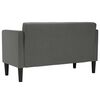 vidaXL Loveseat Bank Donkergrijs 111 cm Stof