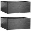 vidaXL Tuinmeubelhoezen 2 st 16 oogjes vierkant 205x205x90 cm