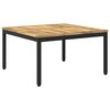 vidaXL Salontafel Wit en zwart 80 x 80,5 x 45 cm Massief Acaciahout