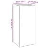 vidaXL Plantenbak 32x29x75 cm cortenstaal