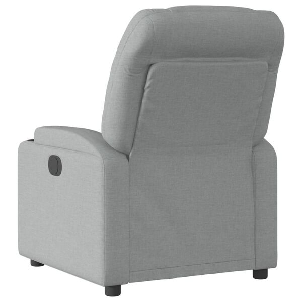 vidaXL Relaxfauteuil lichtgrijze stof