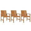 vidaXL Tuinstoelen 3 st massief acaciahout