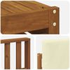 vidaXL Meubelsets met kussen 5 pcs Natuurlijk en Cr&egrave;me Bewerkt hout