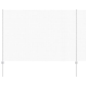 vidaXL Hek met Paal Zilverkleurig