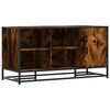 vidaXL Schoenenbank 100x40x53,5cm bewerkt hout en metaal gerookt eiken