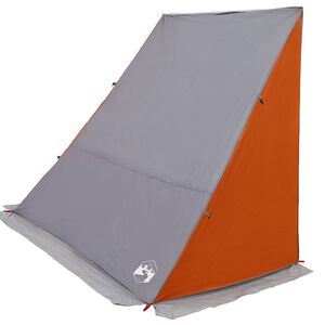 vidaXL Achterkleptent met dak Grijs en Oranje 190 x 150 x 185 cm taft