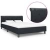 vidaXL Bedframe kunstleer zwart 140x200 cm