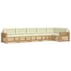 vidaXL Buiten bankenset 6 st Wit en cr&egrave;mekleurig Polyester