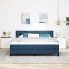 vidaXL Boxspringbed met hoofdeinde Blauw 180 x 200 cm Stof
