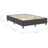 vidaXL Boxspringframe stof grijs 180x200 cm